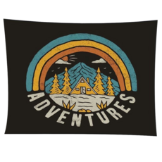 Wild Peak 野峰 露營美學 風格掛布 - 環保數位滿版印刷 高品質, 200 x 150cm, N款, 1件