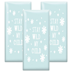 vanibaby 自黏式PU防撞壁貼 動物之家系列 高級海綿內裡 零甲醛, 藍色, 3個