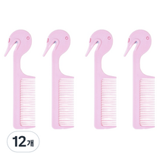 SHINDO PRIME 髮圈剪髮梳, 12個, 粉紅色