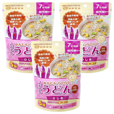 田靡製麵 寶寶烏龍麵 羊栖菜 7個月以上寶寶適用 簡單料理方便食用, 120g, 3包