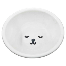 SHIMOYAMA 瞌睡白熊圓形臉盆/水盆, 白色, 1個