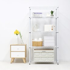 PaN EASY LIFE 735 金屬架 鐵製層架, 白色, 5層