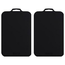 SCELLER Petit 韓國製造抗菌防刮砧板, 醇黑色, 2個