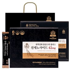 KOREA GINSENG 高麗紅蔘 42mg人蔘皂苷&紅蔘濃縮液禮盒 30條入+購物袋組, 300ml, 1組