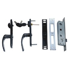 守門員 902 三合一通風門鎖 二片式 有鑰匙 裝置距離28mm 適用門厚32mm-45mm, 1組