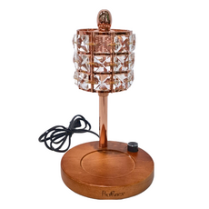 Rofancy 洛帆晞 經典木座系列 融蠟燈, 可調光 可調高低 奢華方鑽, AC-110V, GU10鹵素燈泡 50W