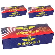 昊之蔘 是好蔘 美國西洋蔘茶 Set 50包, 添加純原皮粉光蔘末, 3g, 3盒