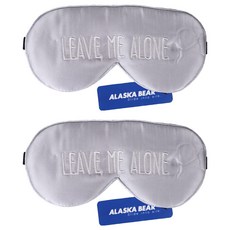阿拉斯加熊睡絲眼罩我想奢侈地獨自休息, 1入, 2個