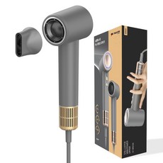 STILLUSTER 超迷你纖薄強力低噪音BLDC吹風機 1300W, 灰色, ST-MPD100