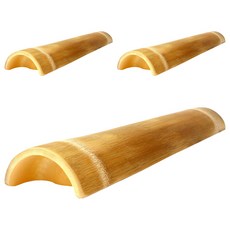 好運亨通 竹製腳底按摩器 高級款, 3個, 淺棕色