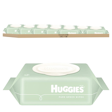 HUGGIES 好奇 Nature Care Plus+ 濕紙巾 掀蓋式, 72張, 10包