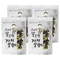 월드블링 국내산 쫄깃한 가지말랭이, 200g, 4개