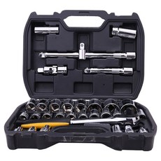 deLi 得力 家用多功能套筒組 黑色銀色 EDL1032, 1套, 32件