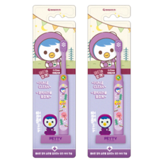 뽀로로 스탠딩 유아 칫솔, 2개, 1개입, 패티