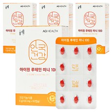 안국건강 아이원 루테인 미니 100, 60정, 4박스
