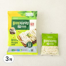 풀무원 식물성 지구식단 납작 두유면 3입, 450g, 3개