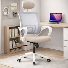 네오체어 메쉬 사무용 게이밍 컴퓨터 의자 CPS-H, 베이지