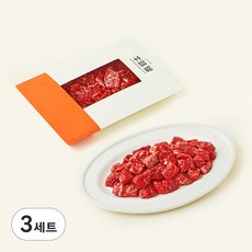우미학 한우 1++등급 정성모듬 국거리용 300g (냉장), 3세트
