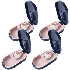 Green Living 便攜式切藥器 海軍藍, 4個