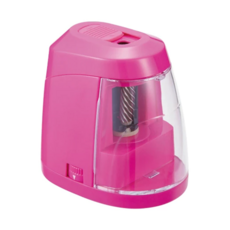 KUTSUWA STAD RS027PK 滾刀式安全可調筆尖電動削鉛筆機 粉色, 1個