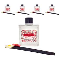 QiMart 春花精油擴香瓶 純棉麝香, 5件, 200ml