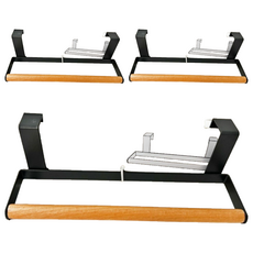 OSLO 毛巾架, 240x90x70mm, 黑色, 3個