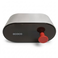 ecoco 意可可 翻蓋肥皂盒短款 E2119 183 x 71 x 103mm 217g, 黑色, 1個