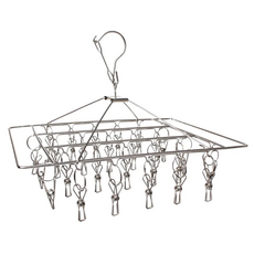 不鏽鋼多功能方型曬衣夾, 26夾, 輕影晾曬 堅固耐用, 1組