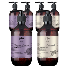 plu Therapy精油舒緩沐浴露組 香檸檬&薰衣草香 500g+百合&香草香 500g, 3組