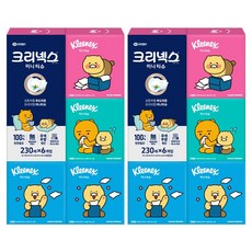 크리넥스 코튼처럼 부드러운 프리미엄 미니티슈 카카오프렌즈, 230매, 12개
