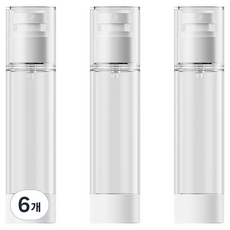 27리빙 휴대용 진공 안개 미스트 스프레이 공병 50ml, 6개, 화이트 + 투명