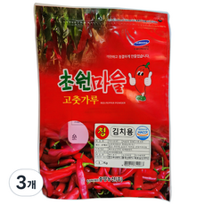 Cheong草原村醃製泡菜用辣椒粉, 3包, 1kg