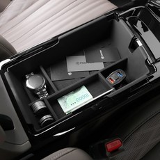 MAYTON 車用改裝中央扶手托盤, 黑色, 起亞 K8