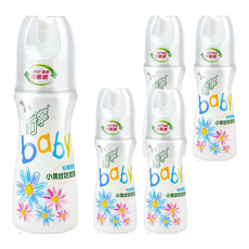 叮寧 寶貝有機精油小黑蚊防蚊液 80ml 360度倒噴, 5瓶