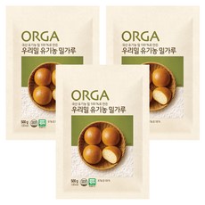 올가홀푸드 유기밀가루, 500g, 3개