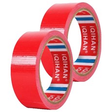다다 고점도 강력 면 테이프 30mm x 20m, 적색, 2개