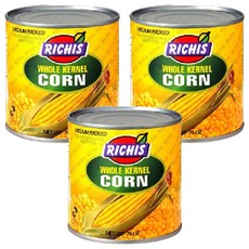 리치스 홀 커넬 스위트 콘 통조림, 2.125kg, 3개