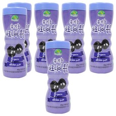 OrganicStory 유아용 유기농 아로니아통통 과자, 아로니아맛, 40g, 6개