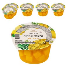 마이노멀 저당 과일푸딩 망고 1개입, 200g, 6개