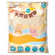 minifeet 小動物天然豆腐砂, 5lb, 1包
