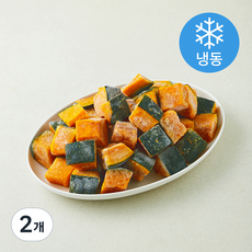 스팀 단호박 다이스 (냉동), 2개, 1kg