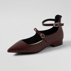 착한구두 실비아 스트랩 메리제인 플랫 레더 PMLTT3g141