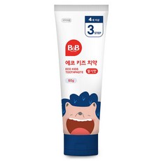 비앤비 에코키즈치약 딸기맛, 80g, 1개