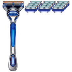 바이핏 페이스5 면도기 세트, 면도기 핸들 + 날 12p, 1세트