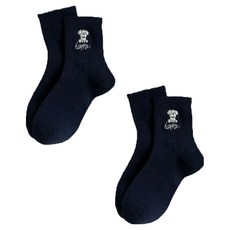 소니오 여성용 귀여운 자수 패션 양말 2켤레 세트