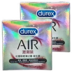 durex 杜蕾斯 AIR輕薄幻隱激潮裝衛生套, 3入, 2盒
