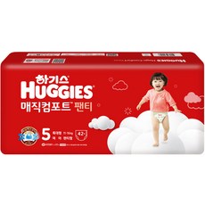 HUGGIES 好奇 Magic Comfort褲型尿布 女童款, 42片, 第5階段