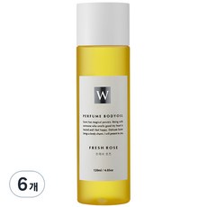 화이트센트 향기좋은 모이스처 마사지 바디오일 프레쉬로즈, 120ml, 6개