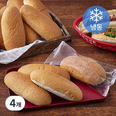 삼립 전통 핫도그번 (냉동), 50g, 20개입, 4개