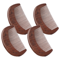 檀木梳 10cm 2入, 檀木色, 2組